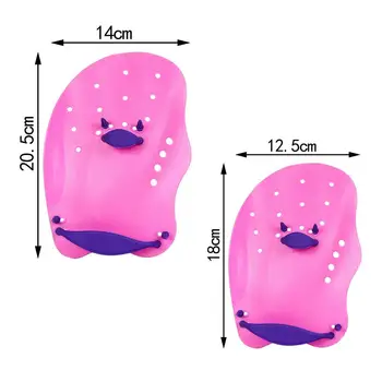 1 пара перчаток для пальцев Практичные силиконовые ласты для ласт Взрослые дети Перепончатые перчатки для пальцев Плавательное снаряжение
