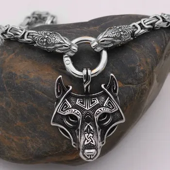 1 шт. винтажного кельтского ожерелья с головой викинга, ювелирные изделия с талисманом, подвеска-талисман для влюбленных, аксессуары для талисмана