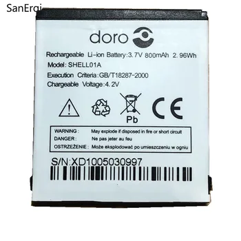 10 шт. 800 мАч аккумулятор для батареи Doro SHELL01A