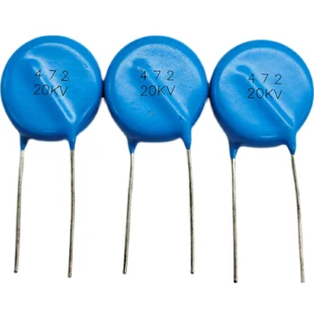 10 шт. Высокочастотный синий керамический чип-конденсатор 20 кВ 472K 4700 пФ высоковольтный источник питания керамический диэлектрический конденсатор