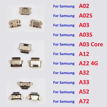 10 шт. Разъем Micro USB Разъем для зарядки Разъем Разъем Док-станция для Samsung A02 A02s A03s A03 Core A03S A12 A22 A32 A33 A52 A53 A72 A73 4G 5G