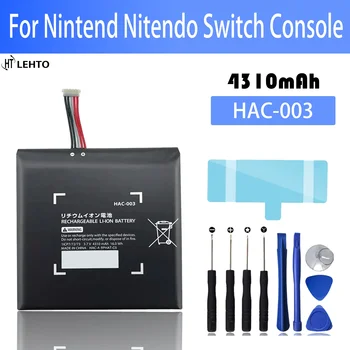100% оригинальный аккумулятор HAC-003 емкостью 4310 мАч для игровой консоли HAC 003 NS Switch 2017 HAC-001 Высококачественные батареи с инструментами
