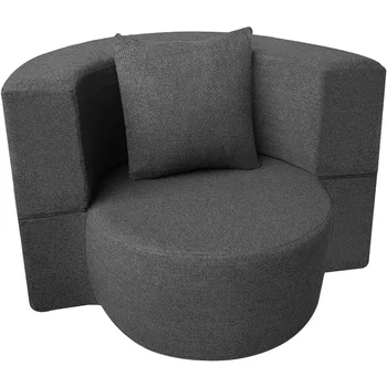 12 дюймов складной диван диван из пены с эффектом памяти складной стул с подушкой, напольный диван-футон кресло для отдыха, моющийся чехол диваны для гостиной