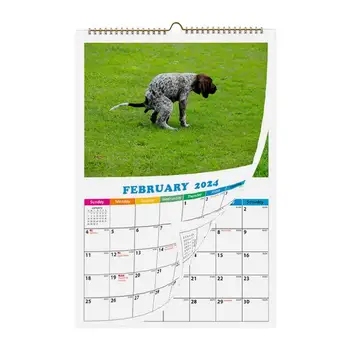 12 Ежемесячный настенный календарь Планировщик Забавный Календарь Собак Подарки Кляп Собаки Какают В Красивых Местах Календарь 2024 Забавный Подарок Кляп