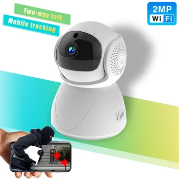 2 Мп WIFI Камера Защита Защита Защита PTZ Двусторонний разговор Wi-Fi Камеры наблюдения Обнаружение камеры автоматического слежения Безопасность Умный дом