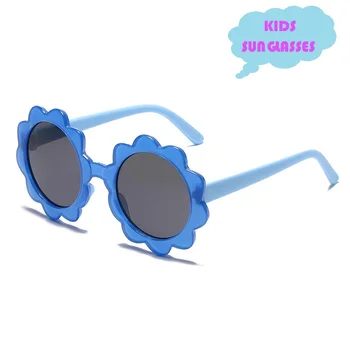 2024 Симпатичные детские солнцезащитные очки с подсолнухом Модные оттенки Очки для детей Цветочные очки Gafas De Sol оптом Очки