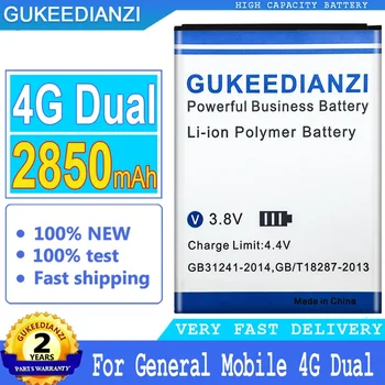 2850 мАч Аккумулятор для мобильного телефона General Mobile 4G Dual GM4G Android One Cell Аккумуляторные батареи для смартфонов