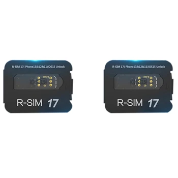 2X Специальная наклейка для разблокировки большой емкости R-SIM17 для 13PRO, 13, 13Mini, 12, 11, Xs Max, XS, XR, X, 8, 7