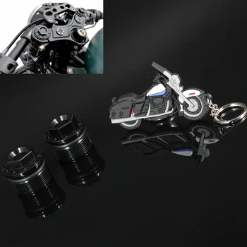 39 мм черный анодированный болт крышки вилки для Harley Sportster 1200 883 XL 1987-2016 2007 2008 2009 2010 2011 2012 2013 2014 2015