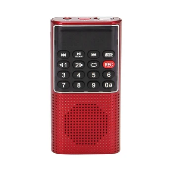 3X L-328 Мини Портативный Карманный FM Автоматическое сканирование Радио Музыка Аудио MP3 Плеер На открытом воздухе Маленький динамик с диктофоном