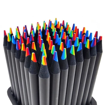 4шт Пастель 7 цветов Концентрический градиент Цветные карандаши Цветные карандаши Набор цветных карандашей Дешевый Shui Heng Канцелярские товары Искусство Рисование