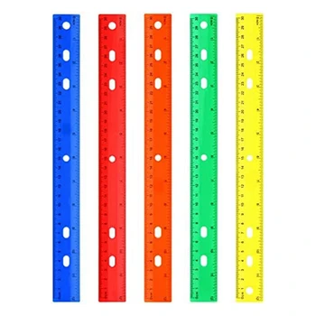 5 шт. 5 видов цветных измерительных инструментов прямая пластиковая линейка для детских школьных канцелярских принадлежностей