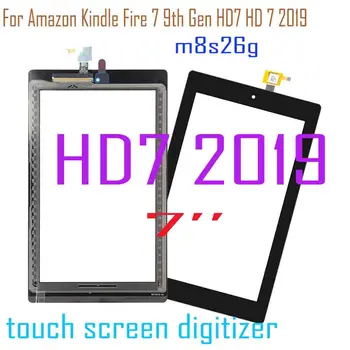 AAA+ 7-дюймовая сенсорная замена для Amazon Kindle Fire 7 9-го поколения HD7 HD 7 2019 Сенсорный экран Дигитайзер M8S26G Стеклянная панель