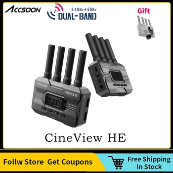 Accsoon CineView HE Беспроводная передача видео 2,4 ГГц 5 ГГц Двухдиапазонная передача Низкое энергопотребление и отсутствие шума