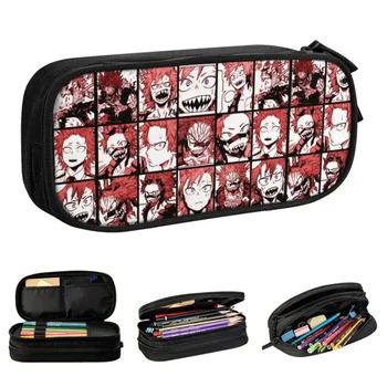 Boku No My Hero Academia Kirishima Cases Collage Academy Anime Pen Holder Pencil Bags Student School Supplies Пеналы
