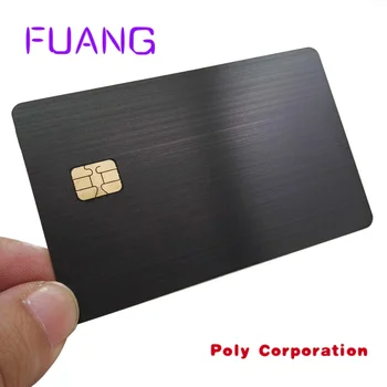 Custom Китай Профессиональные производители карт Поставляют кредитную карту Размер кисти синяя металлическая банковская кредитная карта со слотом для чипа