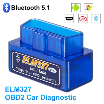 ELM327 V2.1 OBD2 Сканер BT / Wifi ELM 327 OBD Автомобильный диагностический инструмент для Android / IOS PK Vgate Icar2 Считыватель кода