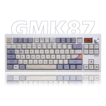 GMK87 Комплект механической клавиатуры с возможностью горячей замены Bluetooth 5.0 2.4G Беспроводная RGB подсветка Структура прокладки Поддержка для VIA Индивидуальные