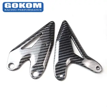 Gokom Racing Motorcycle Parts Carbon Fiber FOR KAWASAKI NINJA400 NINJA 400 Пяточные пластины