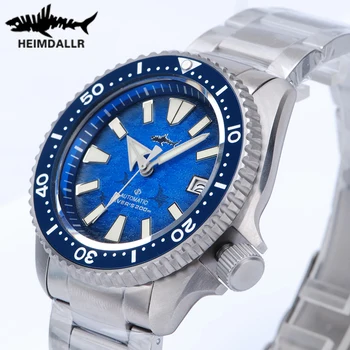 Heimdallr Titanium SKX007 Часы для дайвинга Для мужчин Сапфировый титановый браслет 20Bar C3 Luminous NH35 Movement 2022 Роскошные мужские часы