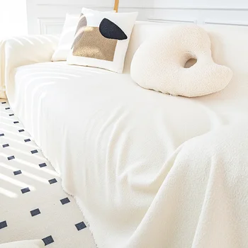 HGX-Петля Чехол для дивана, Мягкие диванные одеяла, Полотенце с кисточками, Современный и универсальный, Декор гостиной и спальни