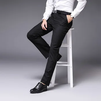 MRMT2023 Совершенно новые мужские брюки Мужские самосовершенствования Прямые однотонные мужские брюки Формальные брюки для мужского бизнеса
