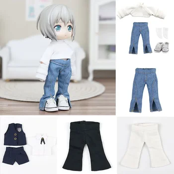 ob11 детские джинсовые брюки брюки-клеш GSC Plain body 1/12 bjd детские джинсы YMY можно носить кукольную одежду аксессуары для кукол