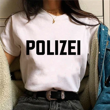 Polizei футболка женская комикс-дизайнерская футболка женская уличная одежда аниме одежда
