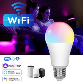 Smart WiFi RGB Светодиодная лампа 15 Вт Cozylife APP Лампочки с регулируемой яркостью работает с Alexa Google Home Voice Control Magic LED Lamp