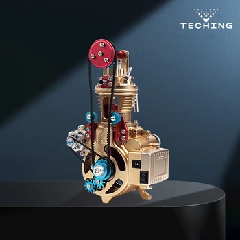 TECHING Цельнометаллический одноцилиндровый двигатель Модели Наборы Образование TOUCAN RC ХОББИ Игрушки Подарки