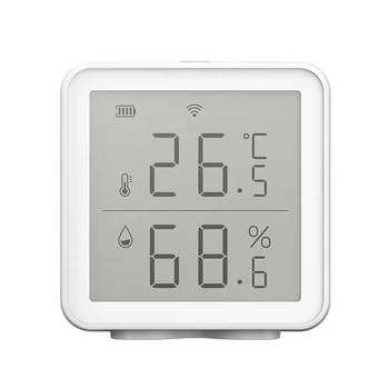 Tuya WIFI Датчик температуры и влажности Внутренний гигрометр Термометр ЖК-дисплей Умный дом Alexa Google Assistant Пульт дистанционного управления