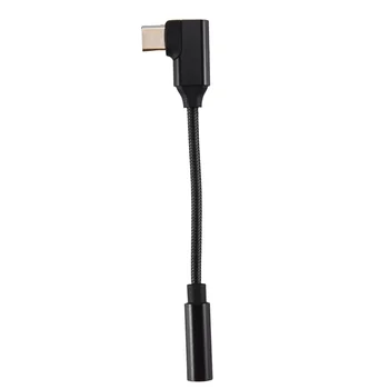 USB C на 3,5 мм Адаптер для наушников 90 градусов Type C Портативный усилитель для наушников ЦАП для iPad Pro Huawei Samsung Galaxy
