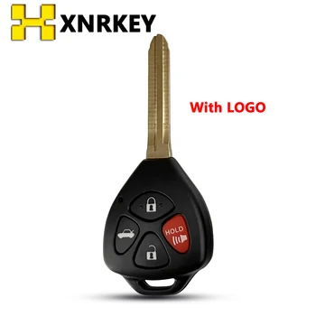 XNRKEY 4 кнопки Дистанционная оболочка автомобильного ключа для Toyota Camry2007-2010 Avalon Corolla Matrix RAV4 Venza Yaris Замена корпуса ключа