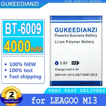 Аккумулятор GUKEEDIANZI для Leagoo M13, аккумулятор большой мощности, BT-6009, BT6009, 4000 мАч