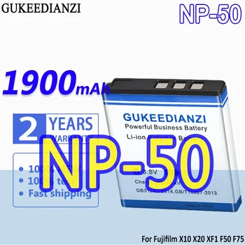 Аккумулятор высокой емкости GUKEEDIANZI NP-50 NP50 1900 мАч для Fujifilm X10 X20 XF1 F50 F75 KLIC-7004 K7004 D-Li68
