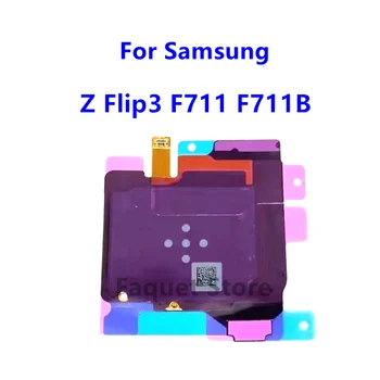 Беспроводная зарядка Зарядное устройство Панель Катушка Чип NFC Гибкий кабель для Samsung Galaxy Z Flip 3 Flip3 5G F711 F711B NFC Ремонт антенны