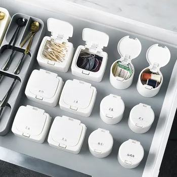 Выдвижная мини-коробка для хранения мелких предметов домашнего обихода с этикетками, коробка для сортировки и организации, минималистичная коробка для хранения с ящиком на рабочем столе