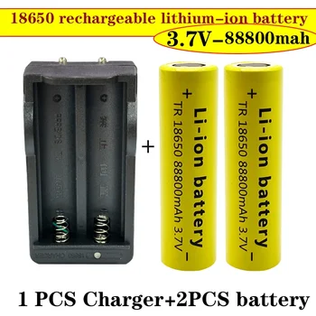 Высококачественная батарея 18650 88800 мАч 3,7 В 18650 фонарик батарея литиевая аккумуляторная батарея игрушки / приборы + зарядное устройство