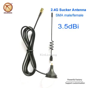  Высококачественная магнитная антенна Omni Sucker 3,5 дБи SMA Indoor Whip 2.4G Wifi Антенна