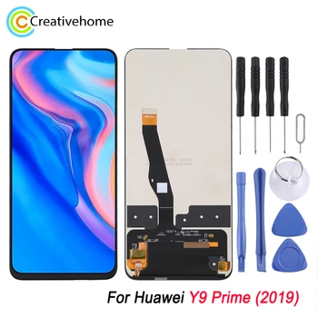  Высококачественный ЖК-экран и дигитайзер в сборе для Huawei Y9 Prime (2019) Замена ЖК-экрана + дигитайзер с сенсорным экраном