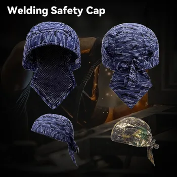 Защита от ожогов Огнестойкая огнестойкая рабочая крышка Защитное оборудование для сварки Защитное оборудование для головы Сварочная шапка
