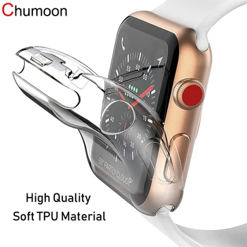 Защитная пленка для Apple Watch Чехол 45 мм 41 мм 44 мм 40 мм 42 мм 38 мм iwatch Чехол из ТПУ Apple Watch Series 3 5 6 SE 7 8 Аксессуары