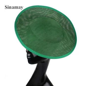 Имитация Sinamay Fascinator Bases 30 см Размер Сделано Для Женщин Свадебная Вечеринка Fascinator Шляпы DIY Аксессуары для волос Derby Головной убор