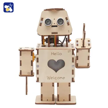 Интеллектуальный приветственный робот для платы разработки UNO R3 для изучения программирования создателей электронных строительных наборов своими руками