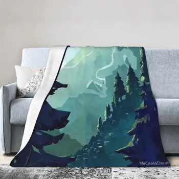 Канадская гора Ультрамягкое микрофлисовое одеяло