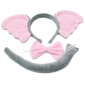 Маленький летающий слон плюшевый обруч для волос, подходящий для фотосессии и фестивального макияжа для идеального подарка для детей