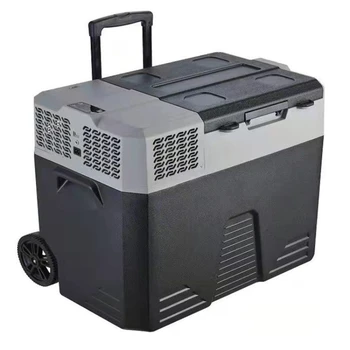  Маломощный компрессор Холодильное оборудование Низкая температура Легко носить с собой Внедорожный тяговый стержень для автофургонов Портативный холодильник, установленный на транспортном средстве