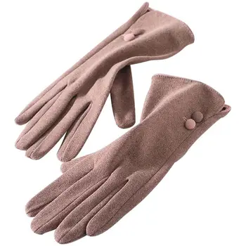 Модные женские теплые перчатки Новые с теплой подкладкой Сенсорные экраны Зимние перчатки Тепловые перчатки с сенсорным экраном Перчатки для холодной погоды