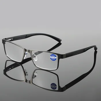 Мужские очки для чтения Женские очки для пресбиопии Компьютерные очки с защитой от синего света TR90 Металлическая оправа для очков по рецепту