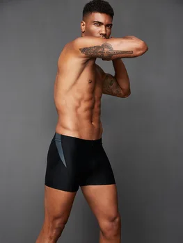  Мужские плавки из полиэстера Профессиональные шорты для плавания в бассейне с уникальным дизайном трусов боксера